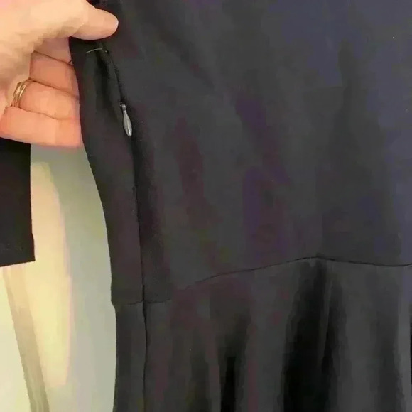 NWT Lulus Tip the Scallops Navy Scalloped Skater Dress, Womens Size Small - Picture 13 of 14